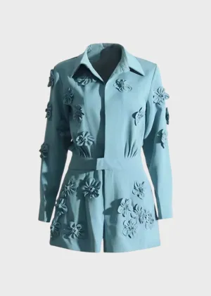 Asya Floral Decor Playsuit