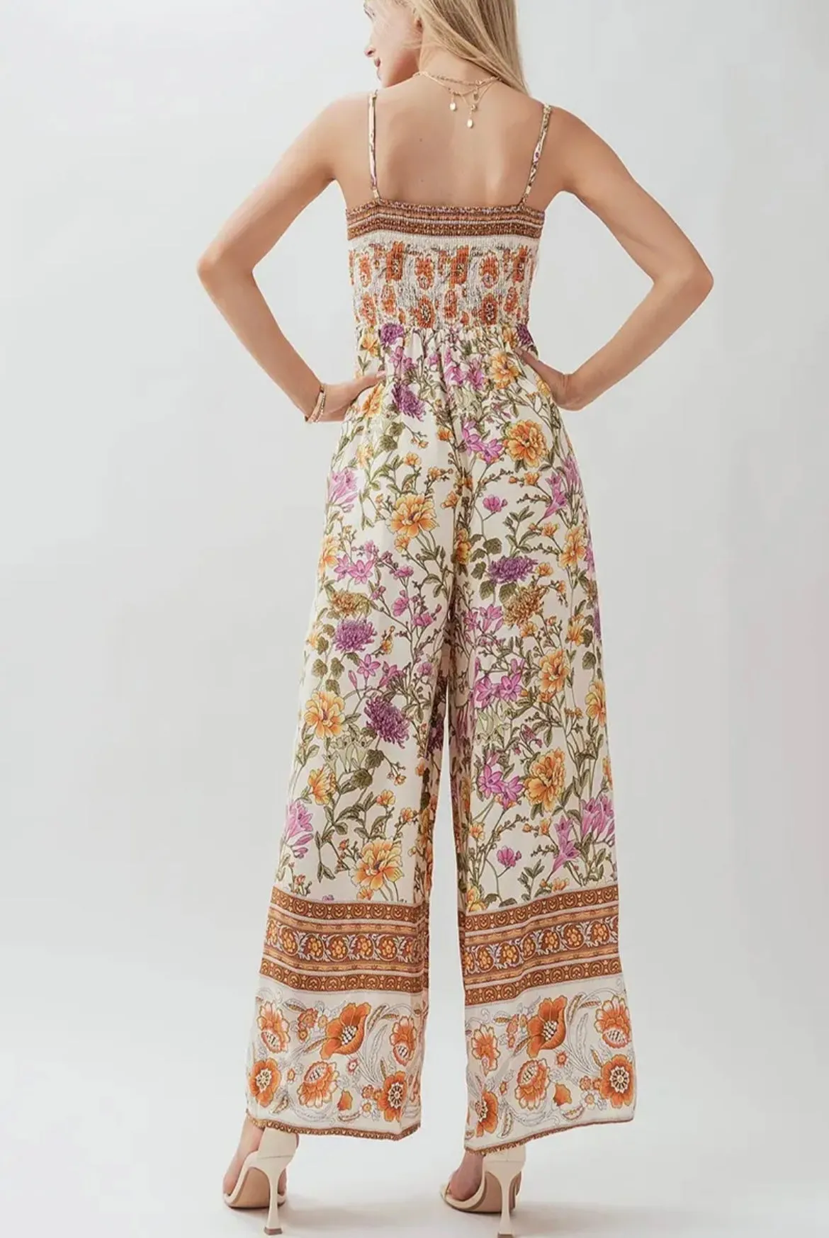 Boho Floral Jumpsuit