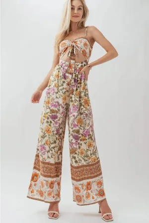 Boho Floral Jumpsuit