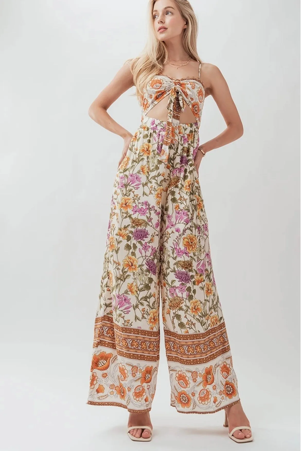 Boho Floral Jumpsuit