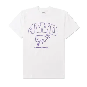 Bronco Mascot Tee, White