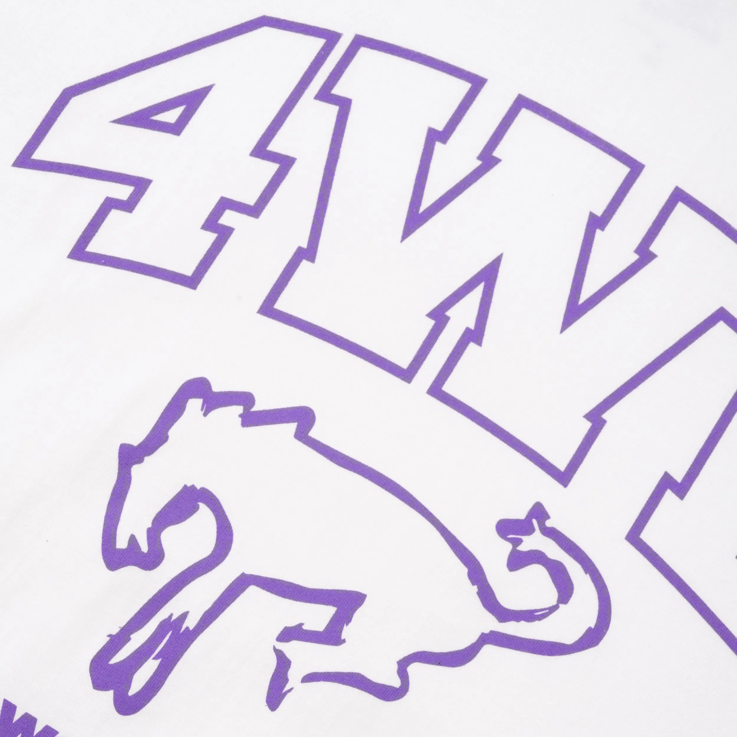 Bronco Mascot Tee, White