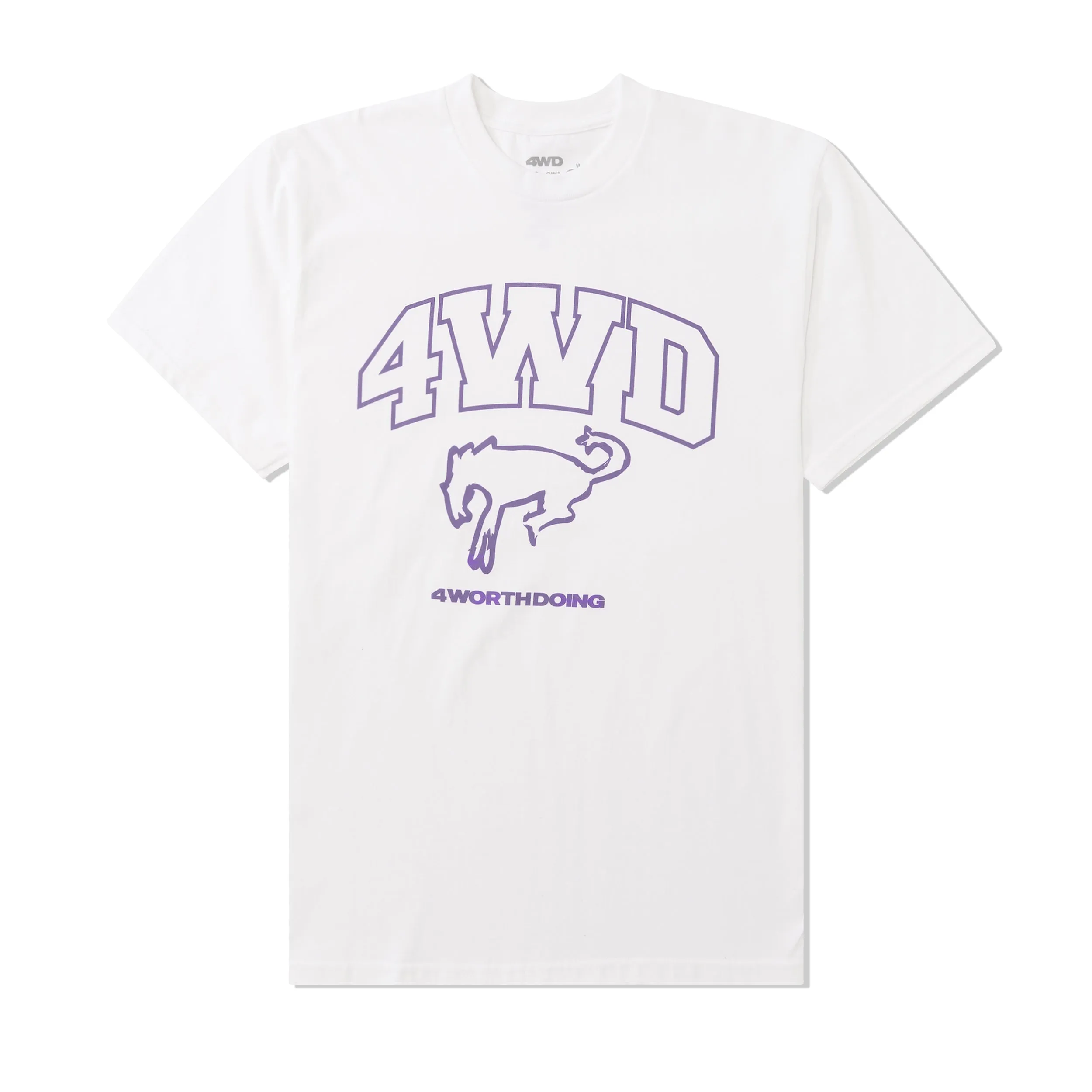 Bronco Mascot Tee, White