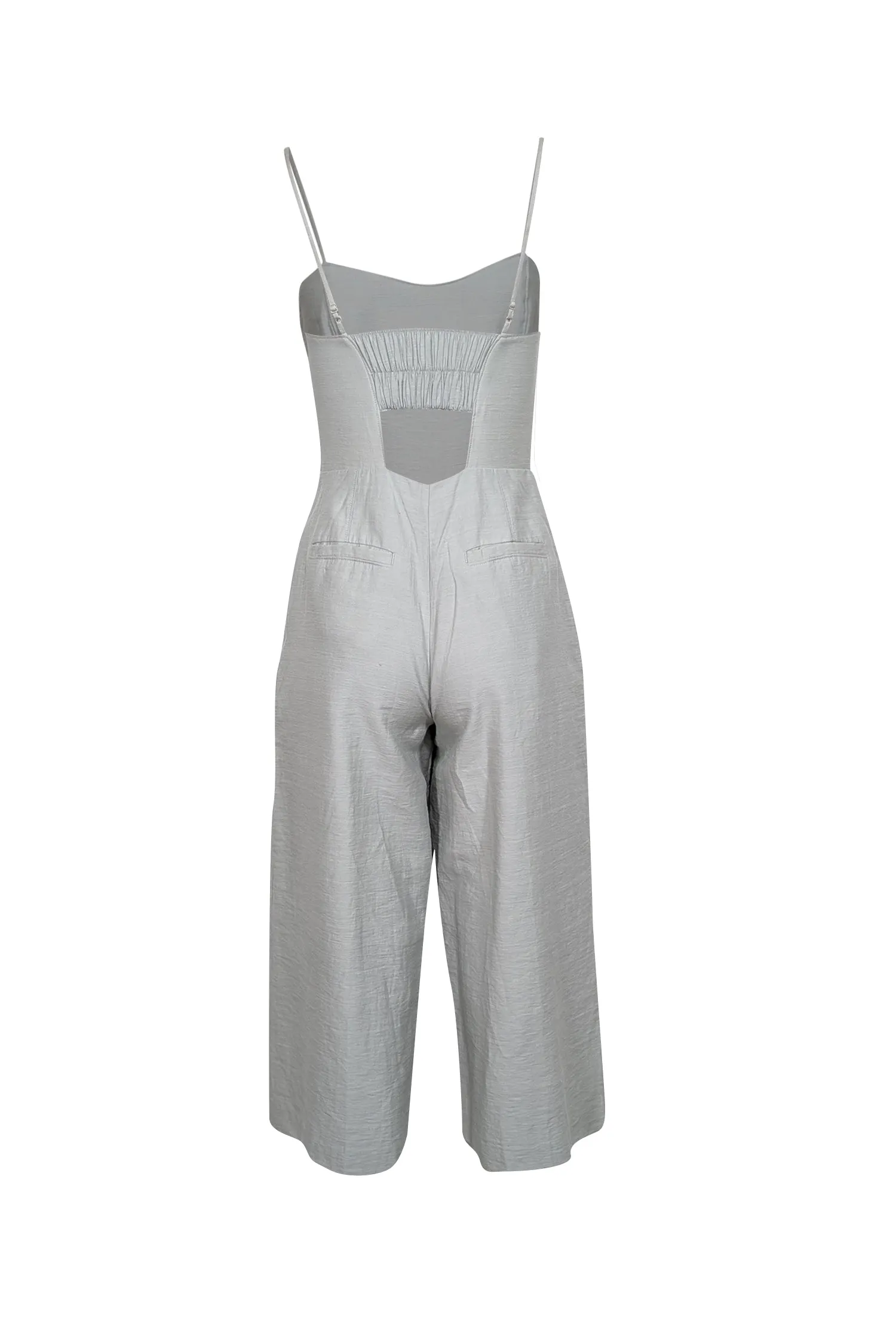 Club Monaco - Light Blue Sleeveless Wide Leg Jumpsuit Sz 0