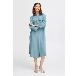 Denim Shirt Midi Dress