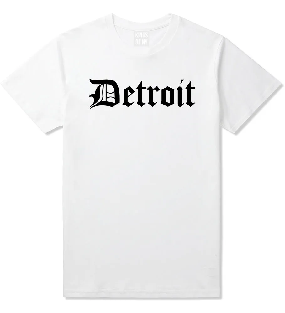 Detroit Old English Mens T-Shirt