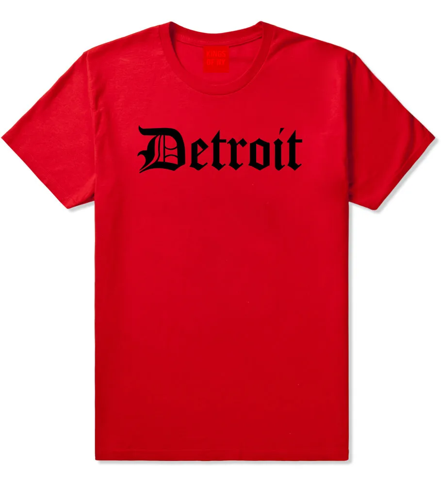 Detroit Old English Mens T-Shirt