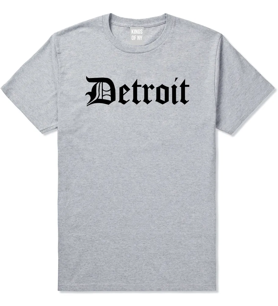 Detroit Old English Mens T-Shirt