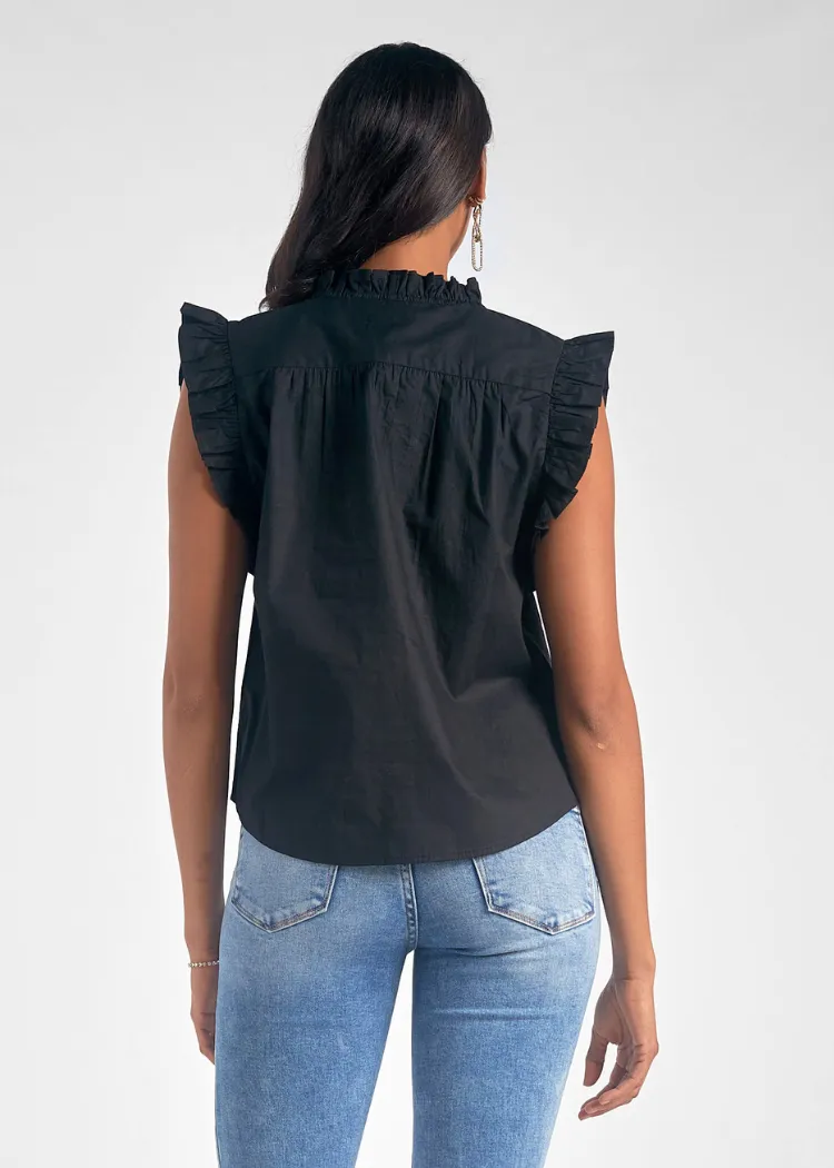 Elan Sydney Ruffle Top ***FINAL SALE***