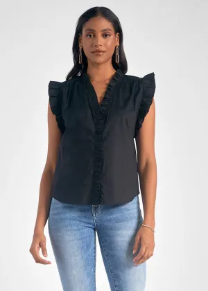 Elan Sydney Ruffle Top ***FINAL SALE***