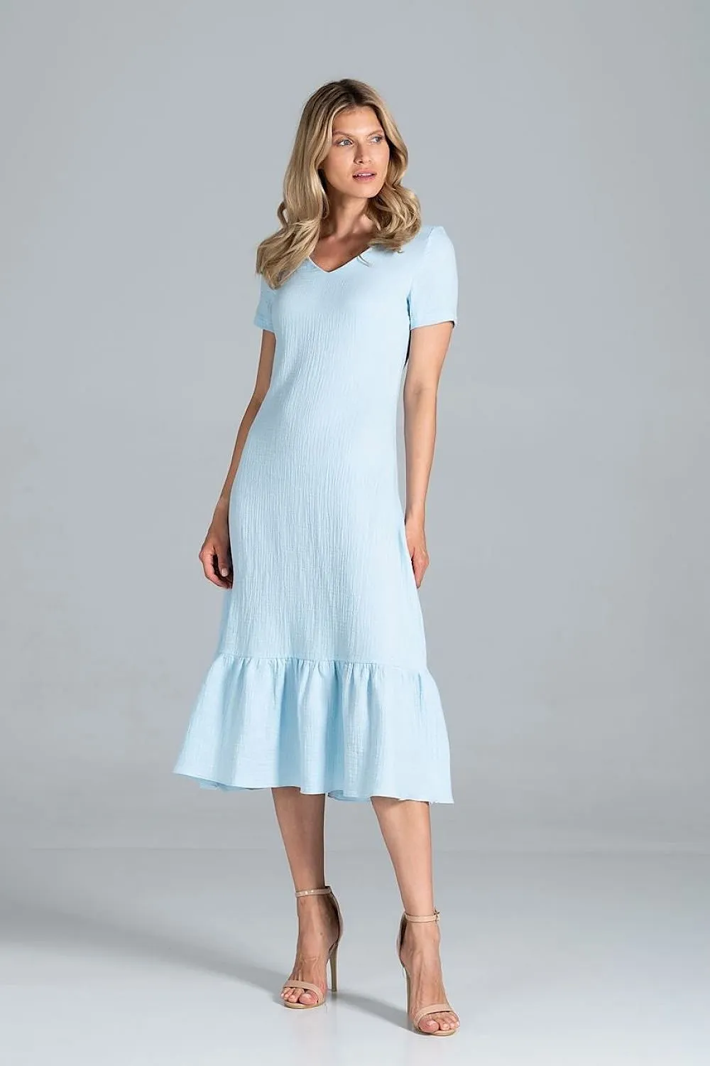 Elegant A-Line Midi Dress