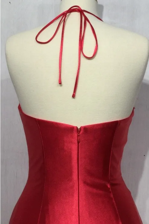 Emerald Satin Corset Fitted Gown