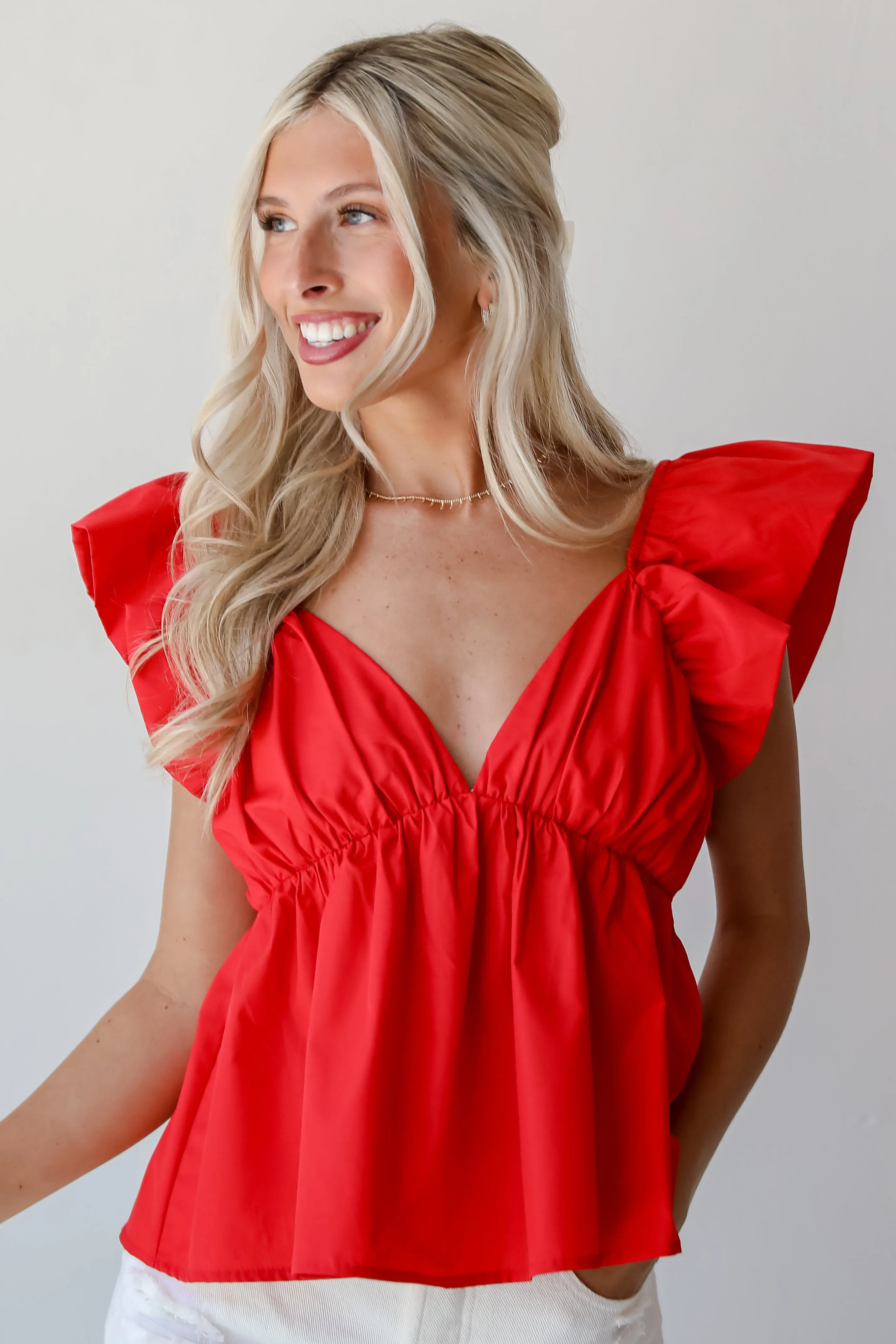 FINAL SALE - Profound Sweetness Red Blouse
