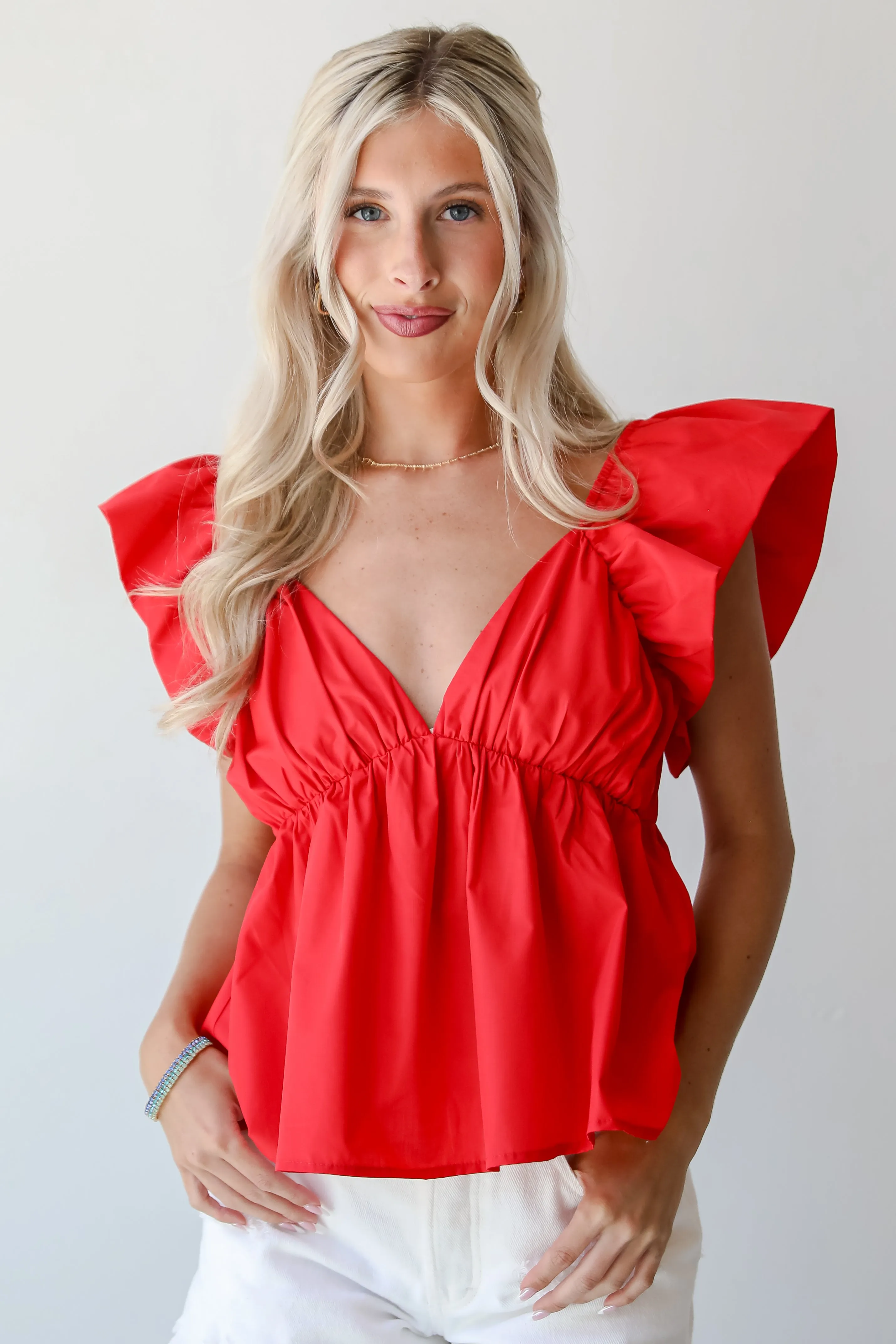 FINAL SALE - Profound Sweetness Red Blouse