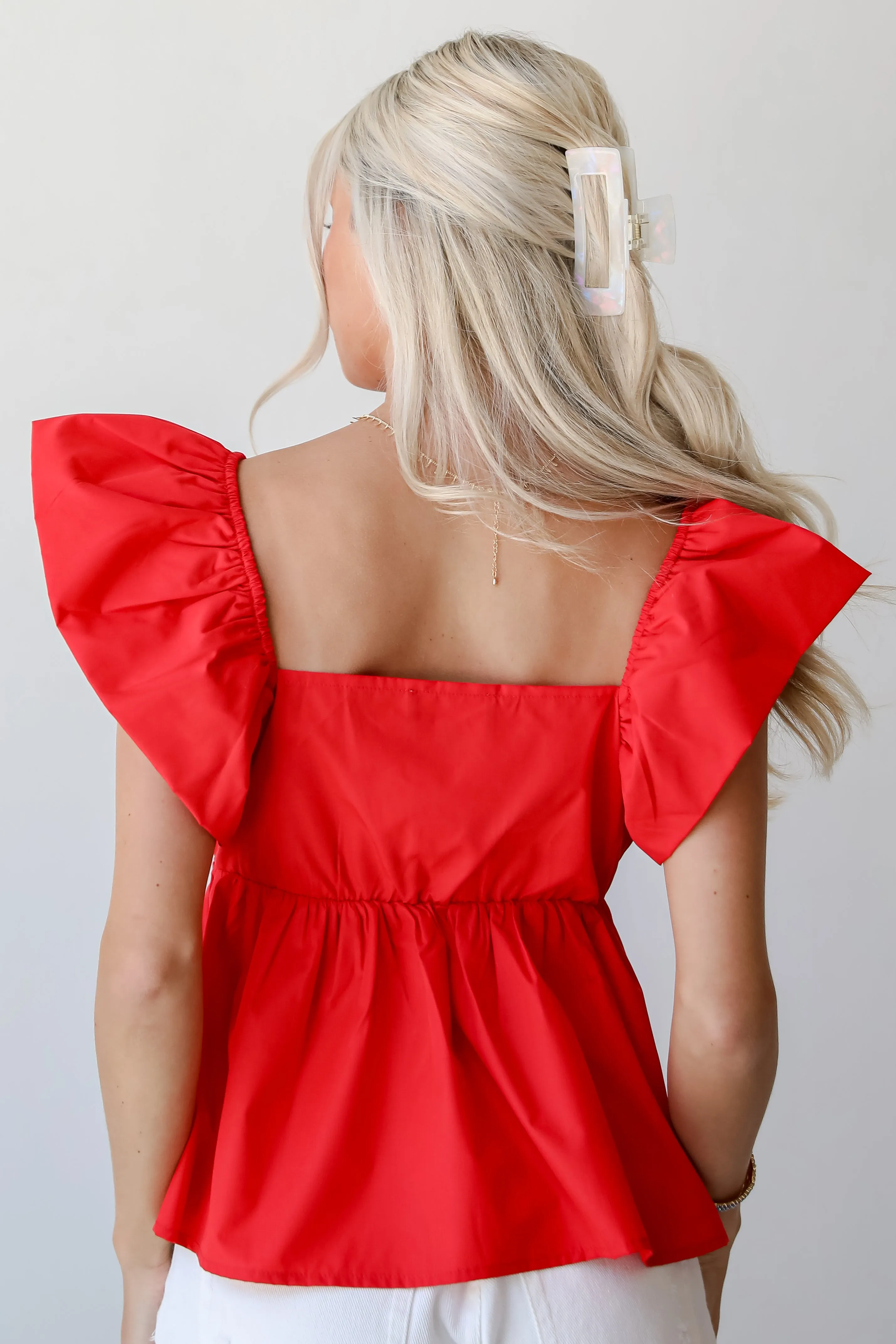 FINAL SALE - Profound Sweetness Red Blouse
