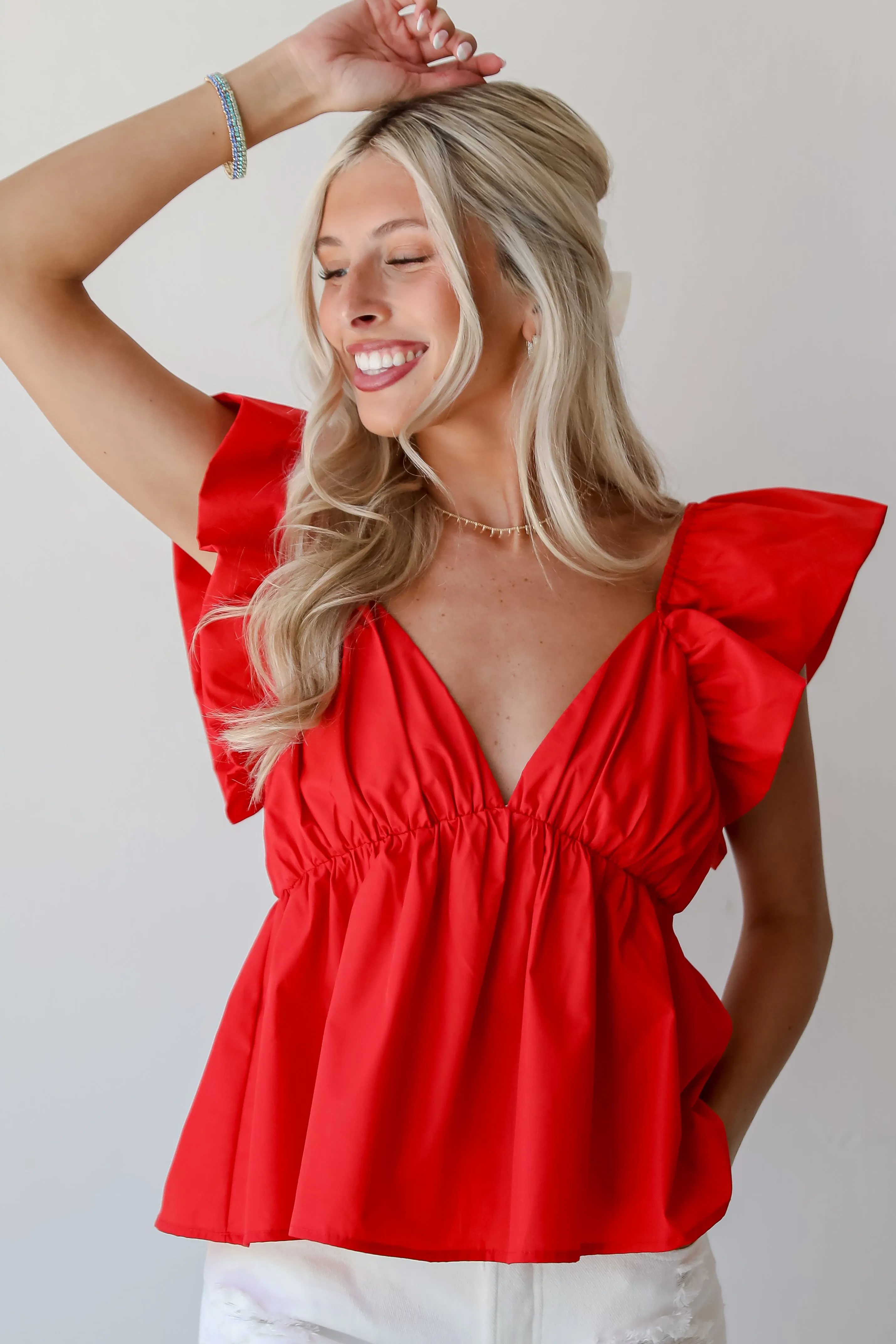 FINAL SALE - Profound Sweetness Red Blouse
