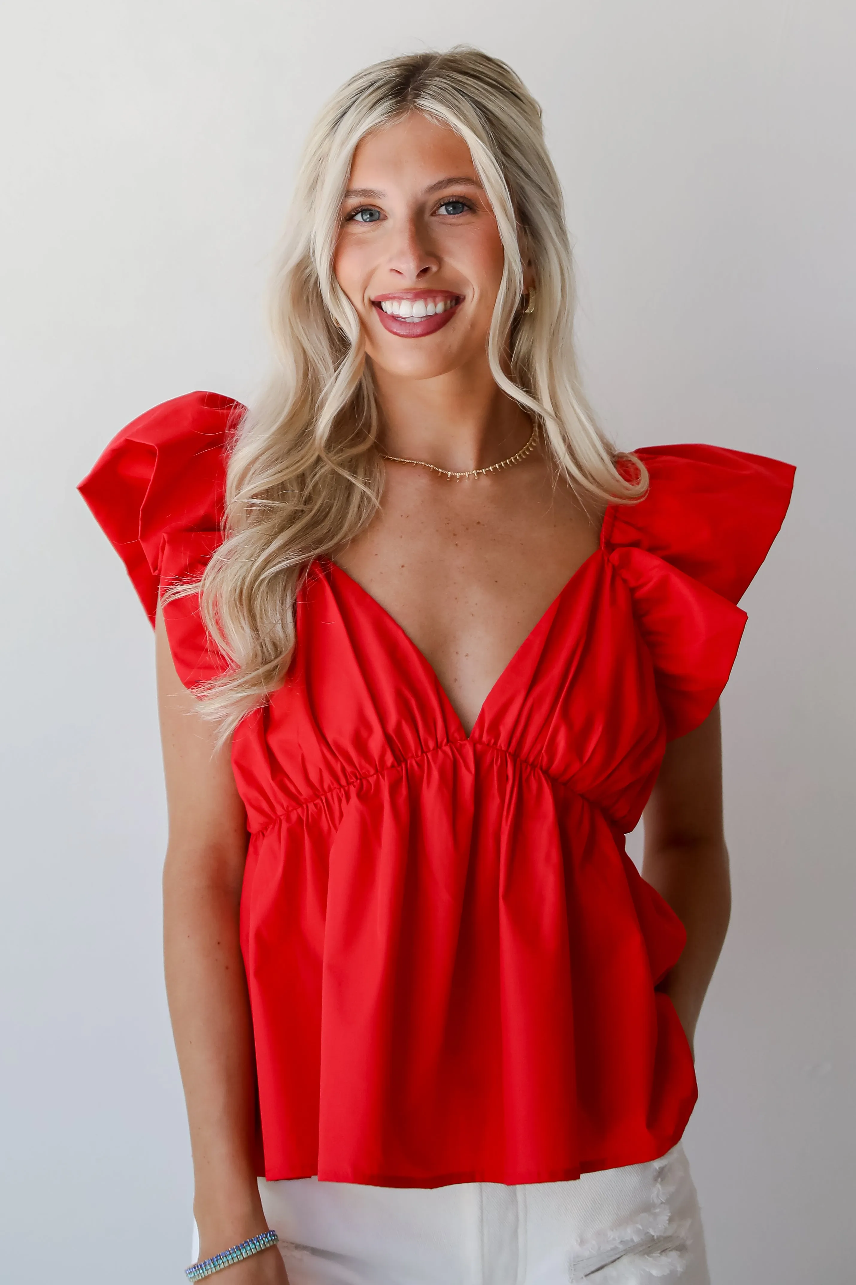 FINAL SALE - Profound Sweetness Red Blouse