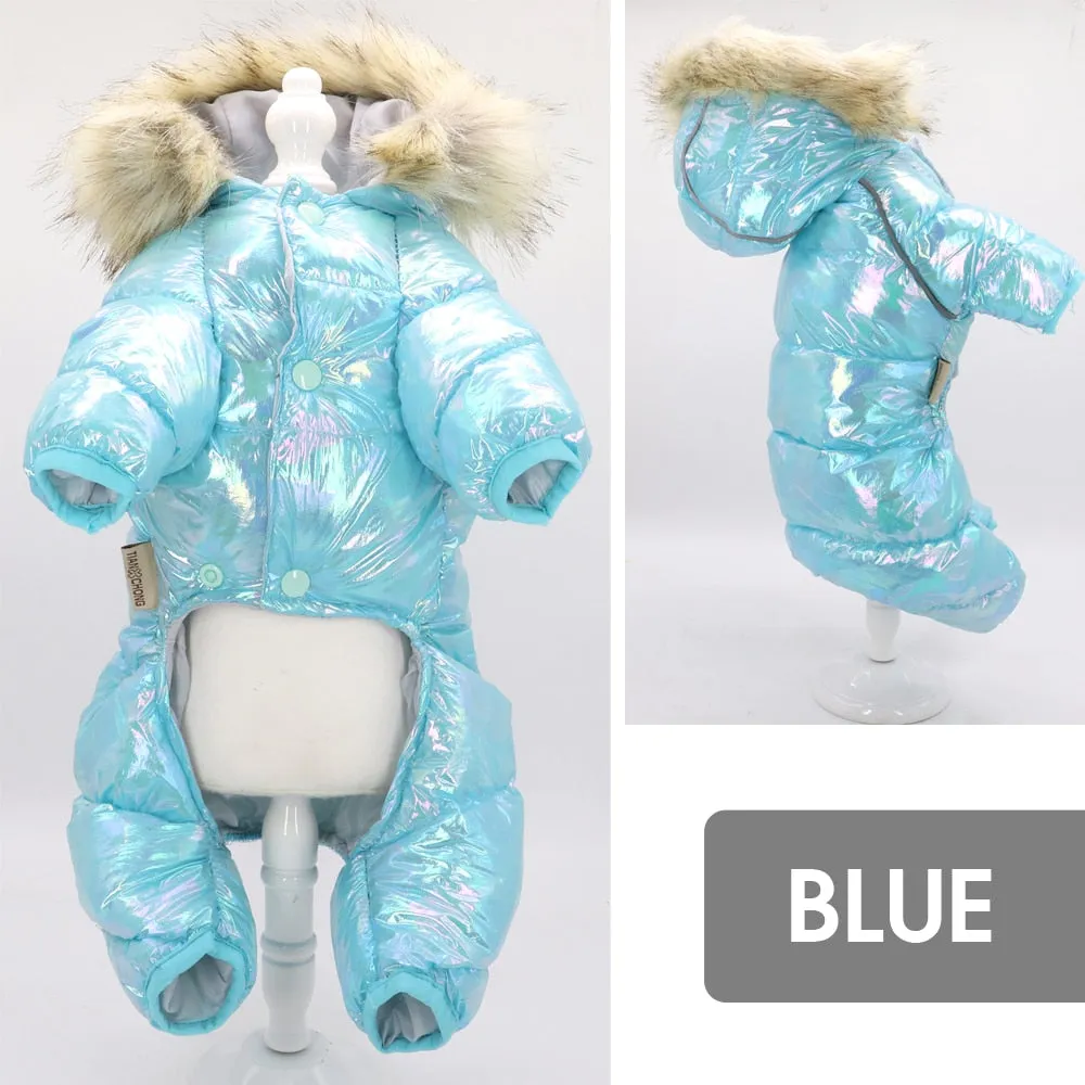 Glitter Dog Puffer Coat