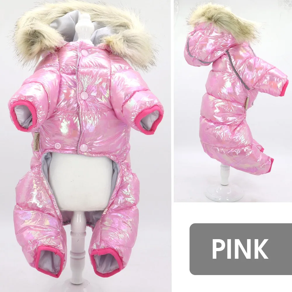 Glitter Dog Puffer Coat
