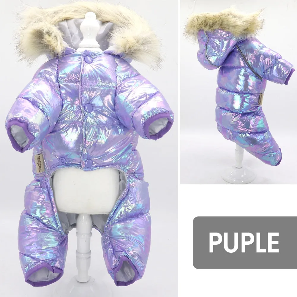 Glitter Dog Puffer Coat