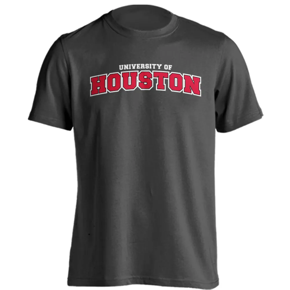 Houston Cougars Classic Arch Basic College Short Sleeve T-Shirt