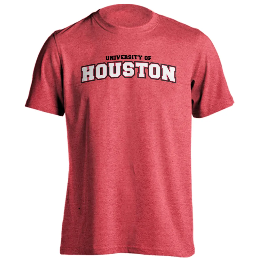 Houston Cougars Classic Arch Basic College Short Sleeve T-Shirt