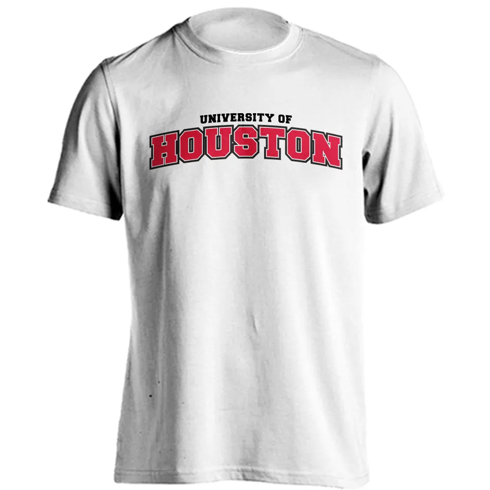 Houston Cougars Classic Arch Basic College Short Sleeve T-Shirt