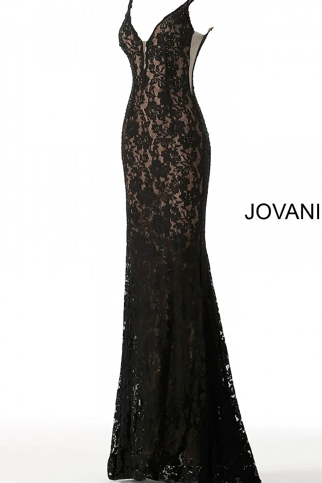 Jovani 48994 embellished stretch lace prom dress pageant gown long evening dress