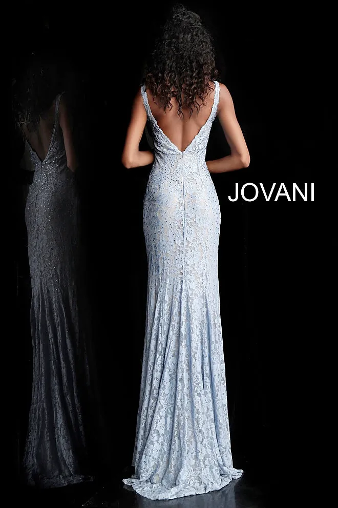 Jovani 48994 embellished stretch lace prom dress pageant gown long evening dress
