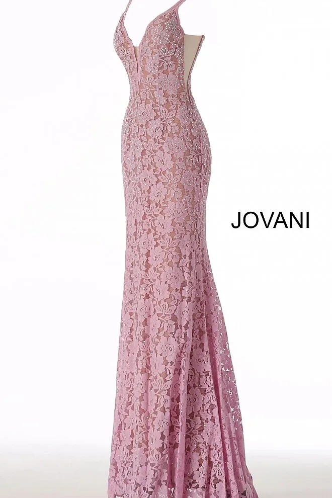 Jovani 48994 embellished stretch lace prom dress pageant gown long evening dress