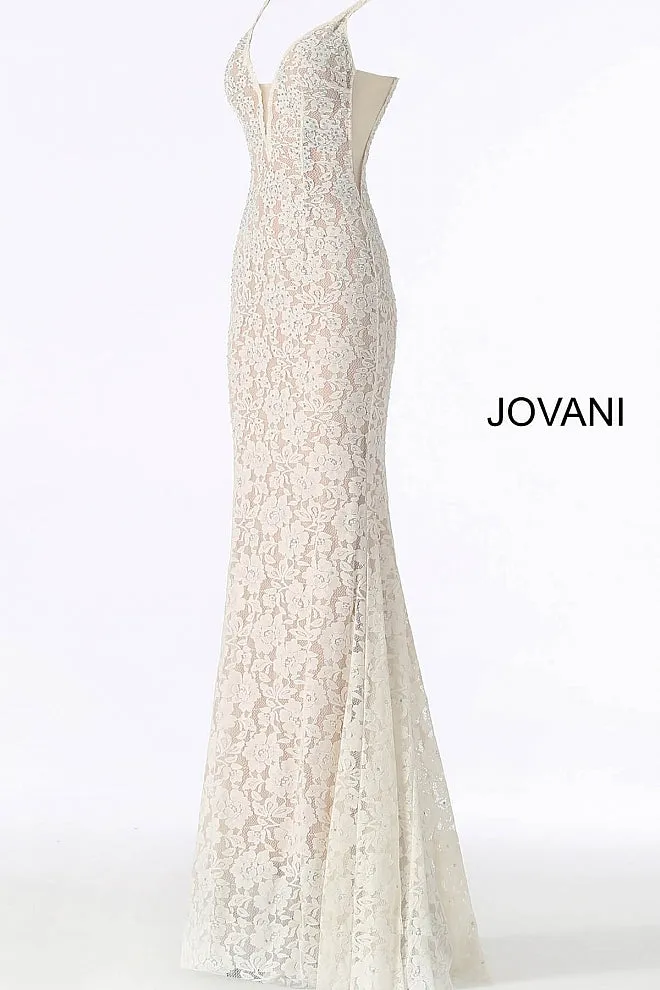 Jovani 48994 embellished stretch lace prom dress pageant gown long evening dress