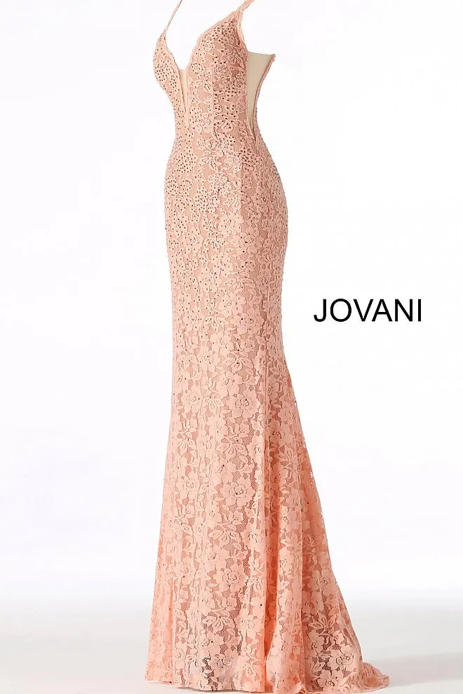 Jovani 48994 embellished stretch lace prom dress pageant gown long evening dress