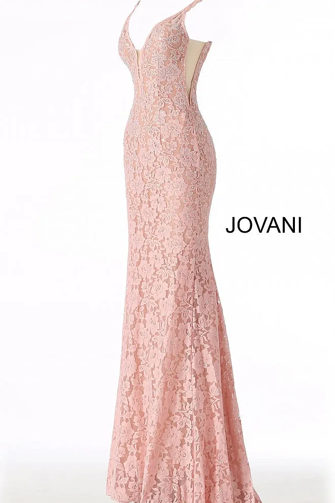 Jovani 48994 embellished stretch lace prom dress pageant gown long evening dress