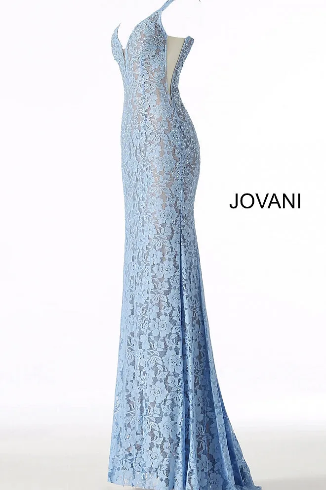 Jovani 48994 embellished stretch lace prom dress pageant gown long evening dress