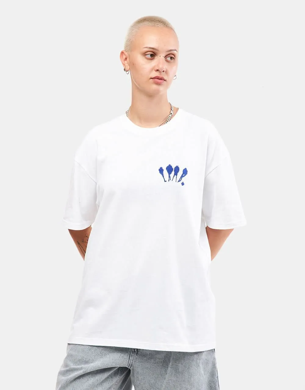 Last Resort AB BF Vanish T-Shirt - White/Blue
