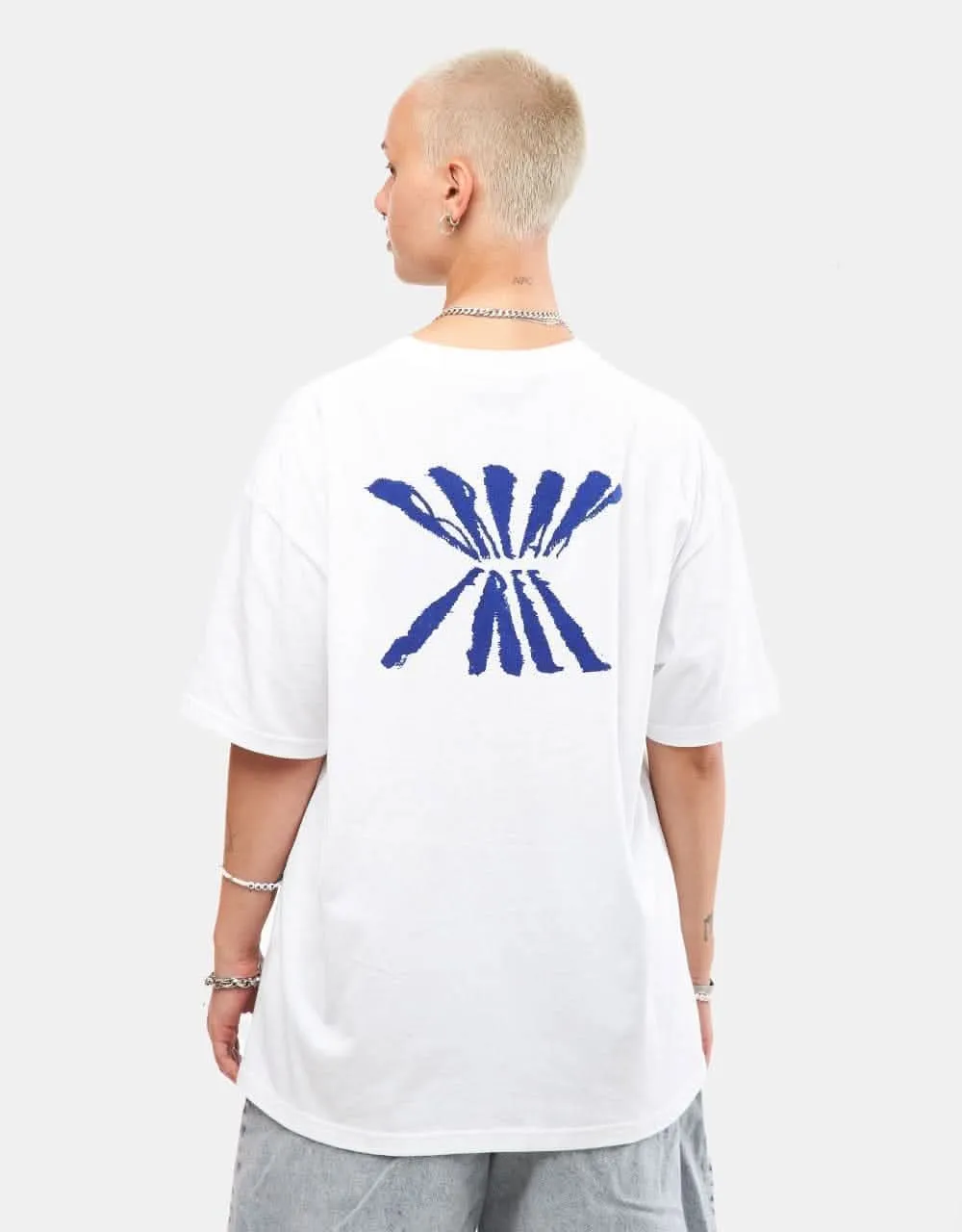 Last Resort AB BF Vanish T-Shirt - White/Blue