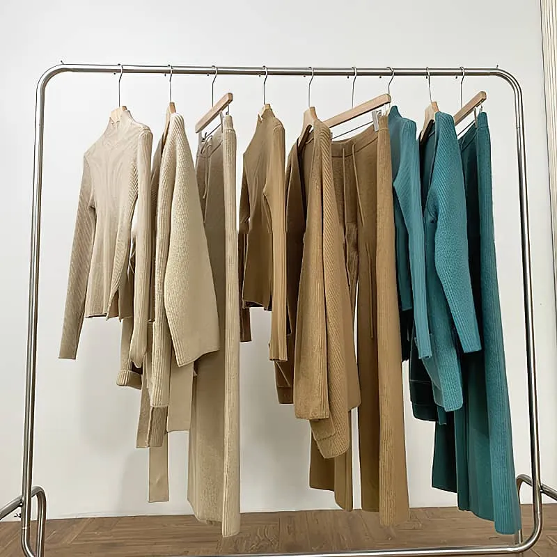 Loose Straight Leg pants cardigan sweater coat Two-piece   turtleneck top