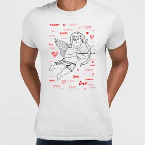 Love angel Amor doing his job - valentine's day T-shirt edition