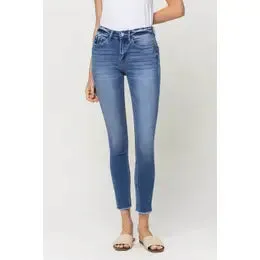Mid Rise Crop Skinny Jeans