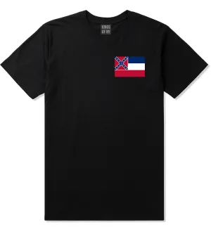 Mississippi State Flag MS Chest Mens T-Shirt