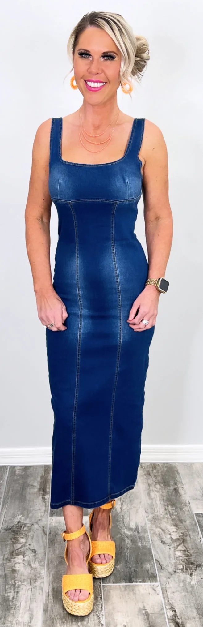 My Revenge Dark Wash Denim Dress