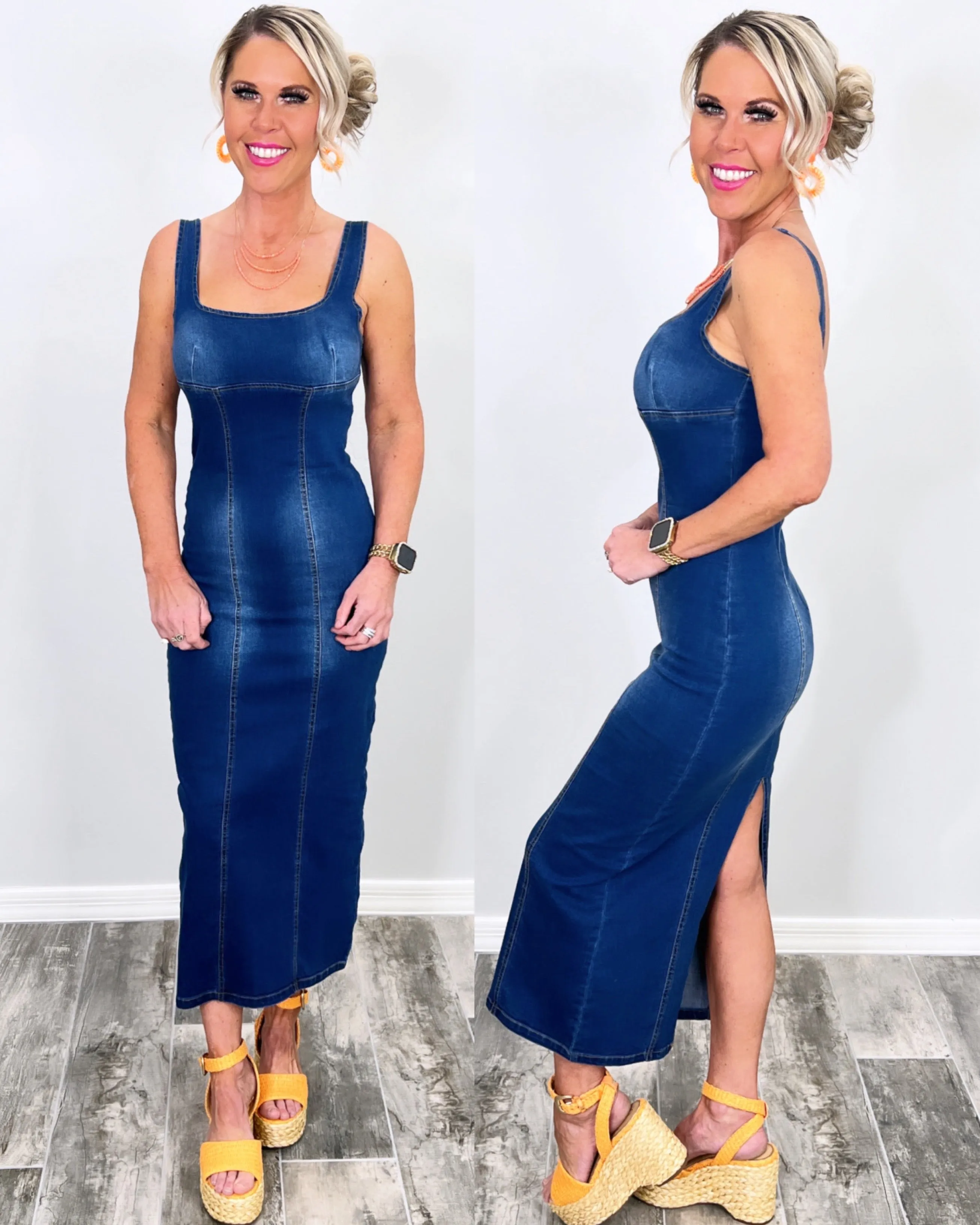 My Revenge Dark Wash Denim Dress