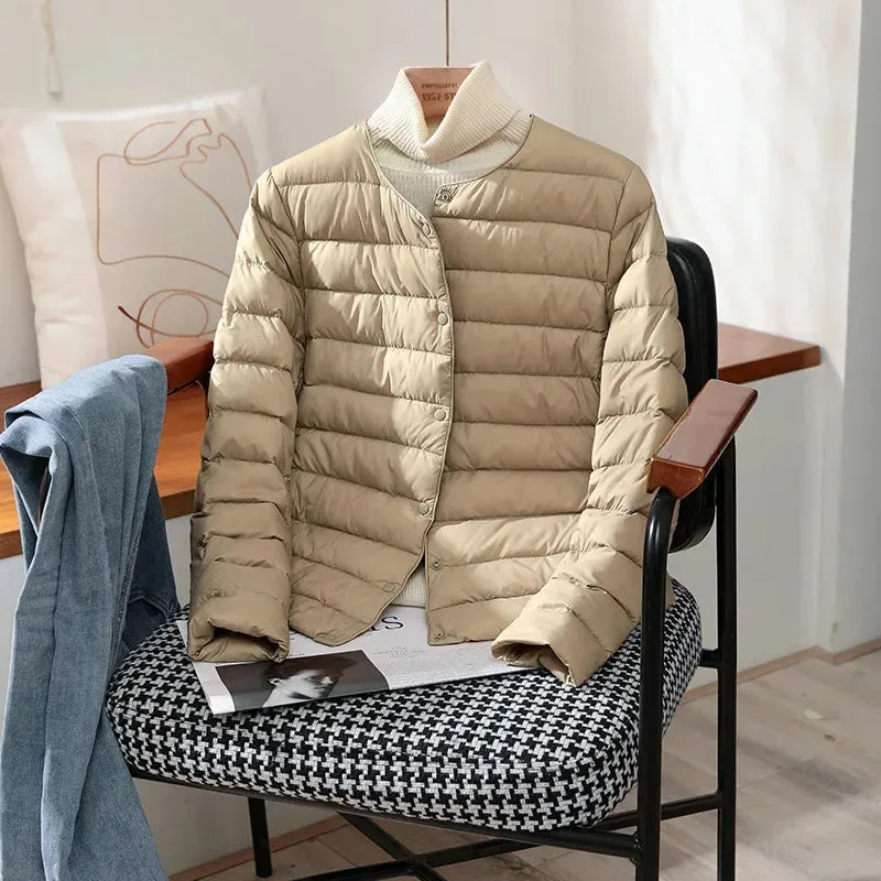 New Arrivals Women's Duck Down Puffer Jacket for Warmth