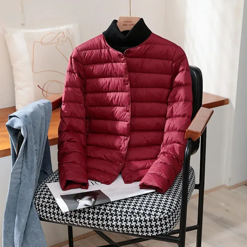 New Arrivals Women's Duck Down Puffer Jacket for Warmth