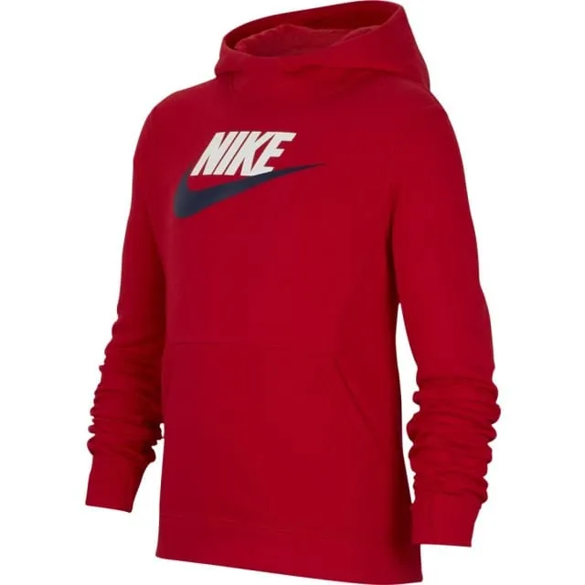Nike BOYS sportswear Bv0783-661 B Nsw Po Hoodie Club Flc Hbr RED Hoody