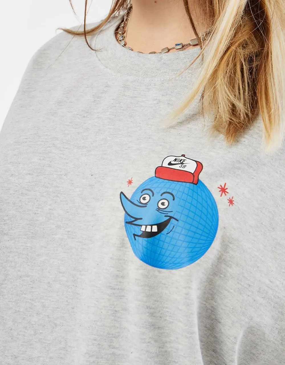 Nike SB Globe Guy T-Shirt - Grey Heather