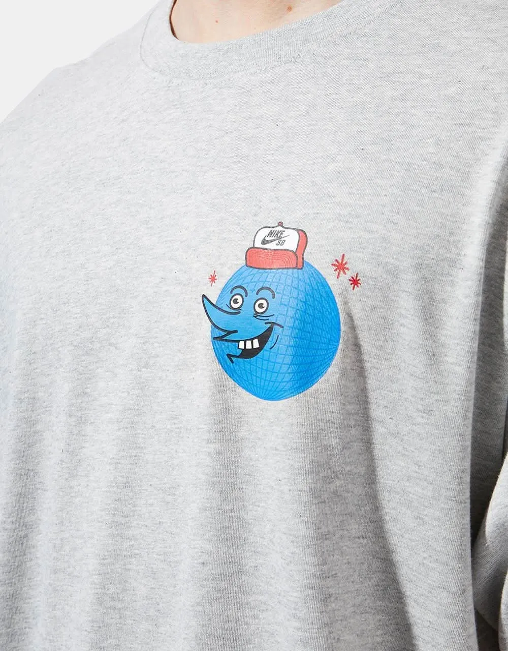 Nike SB Globe Guy T-Shirt - Grey Heather