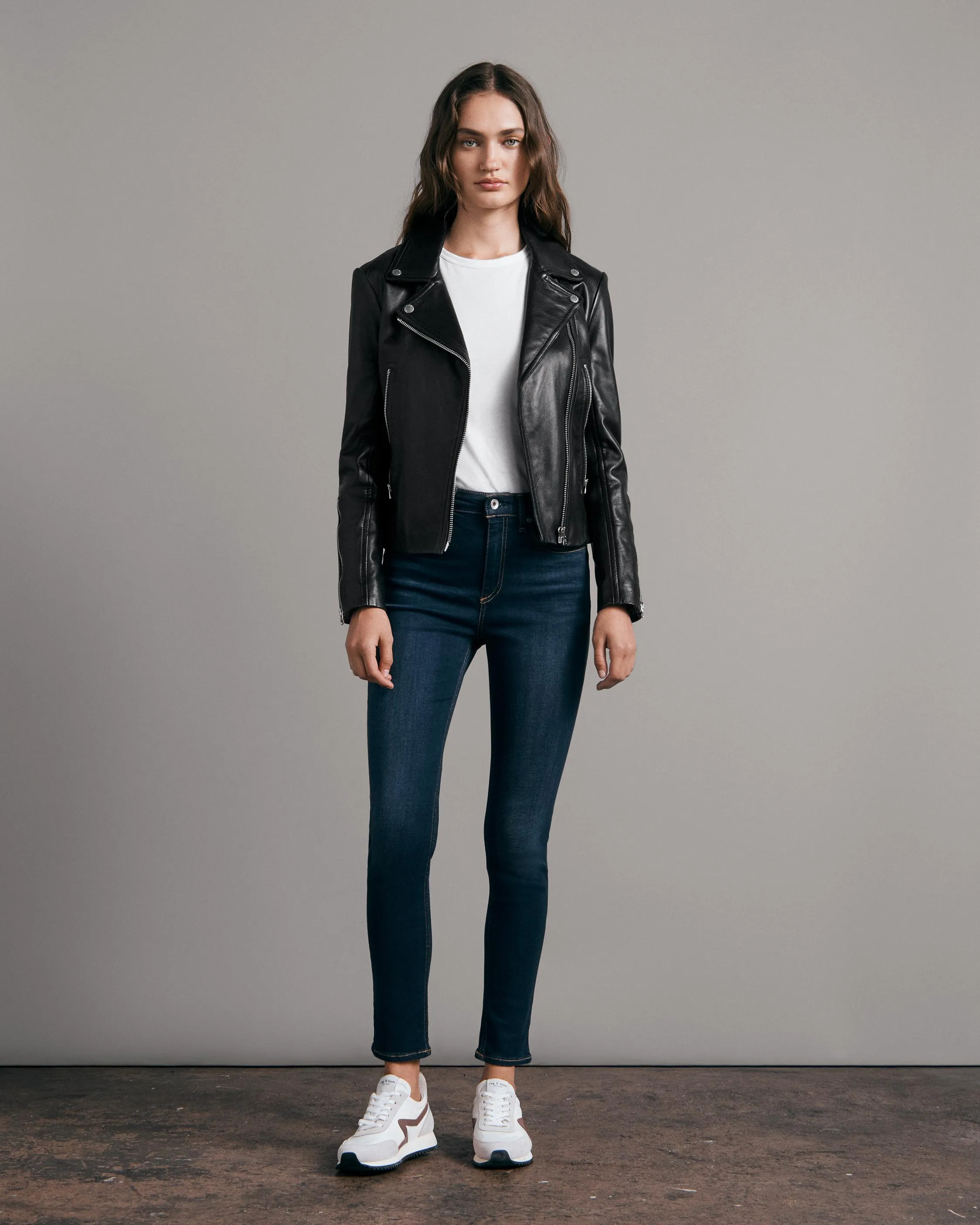 Nina High Rise Ankle Skinny Jeans