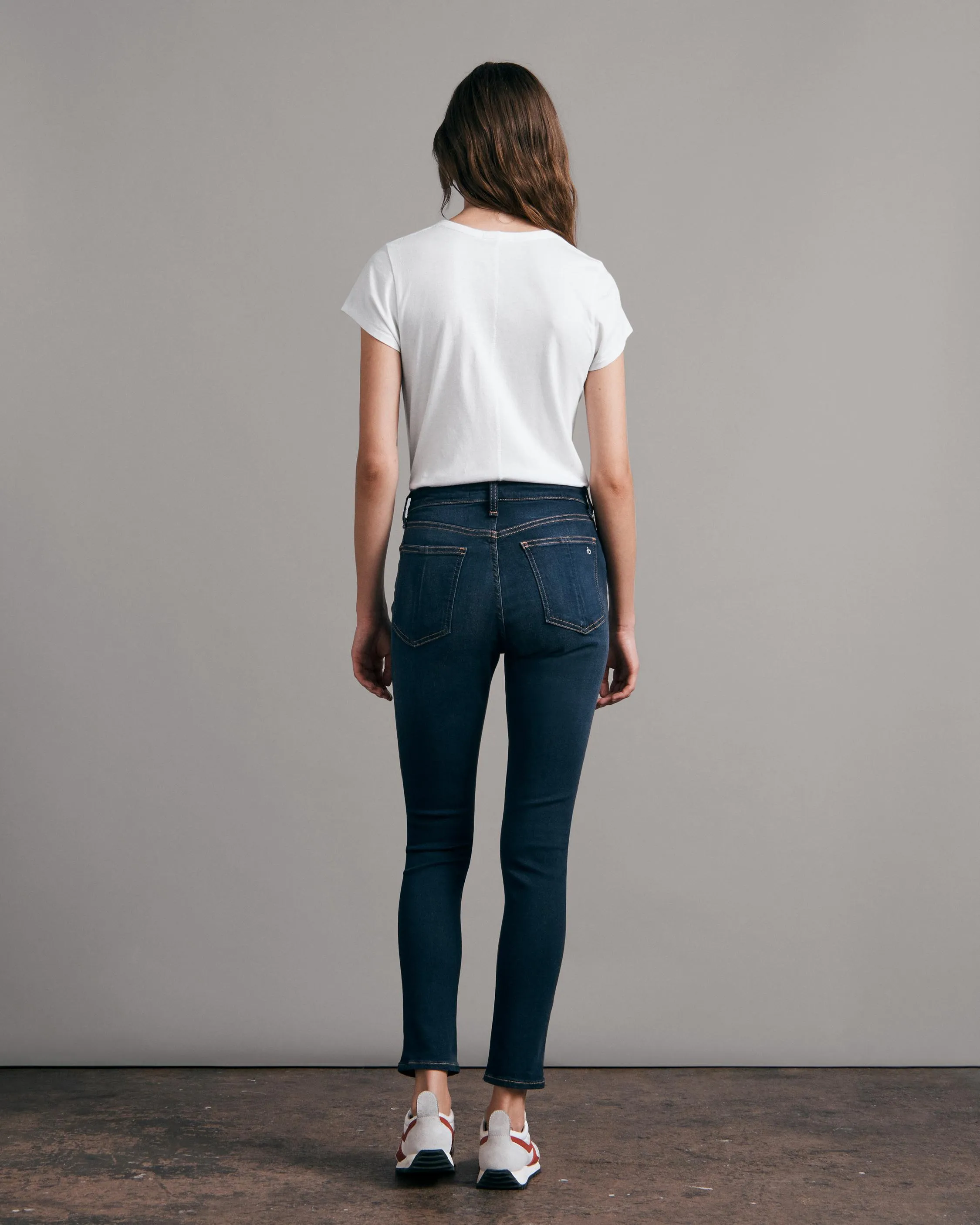 Nina High Rise Ankle Skinny Jeans