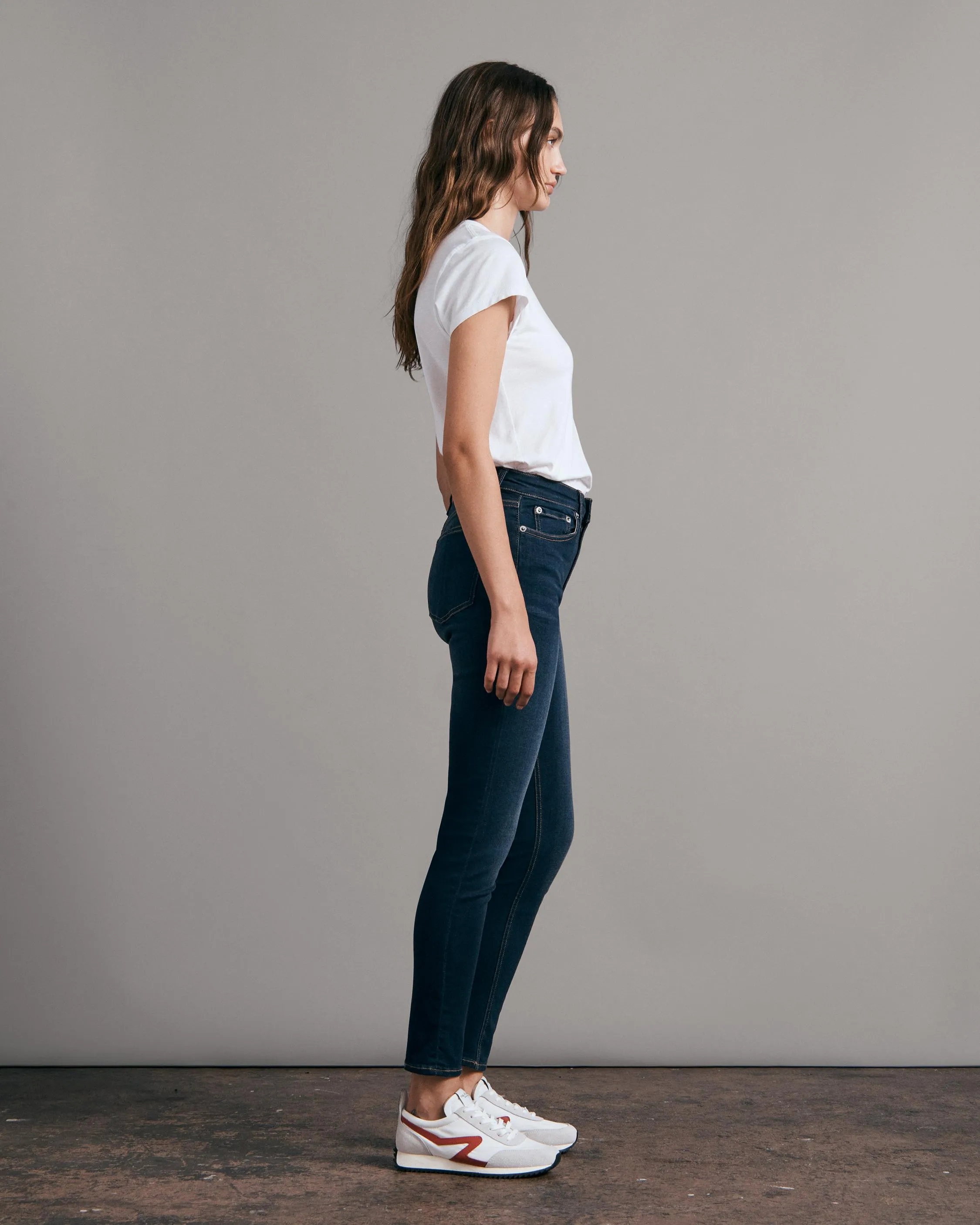 Nina High Rise Ankle Skinny Jeans